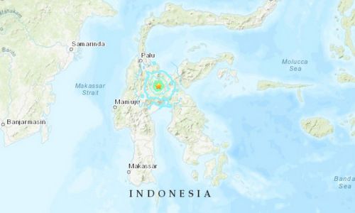 Động đất 5,4 độ trên đảo Sulawesi miền trung Indonesia