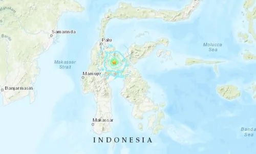 Động đất 5,4 độ trên đảo Sulawesi miền trung Indonesia