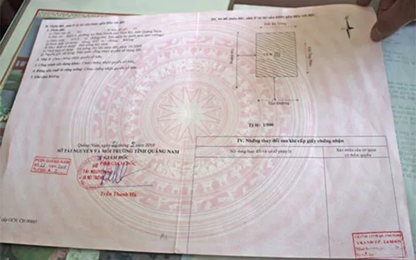 Phát hiện giấy chứng nhận quyền sử dụng đất giả tại Quảng Nam