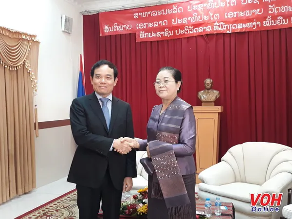 Lãnh đạo TPHCM chúc Tết cổ truyền Bunpipay (Lào)