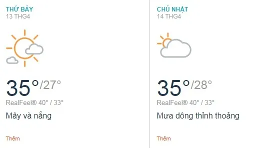 Dự báo thời tiết TPHCM cuối tuần (13/4 - 14/4): Sài Gòn nắng, có thể có dông rải rác