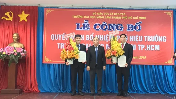 ĐH Nông Lâm TPHCM bổ nhiệm 2 Phó Hiệu trưởng