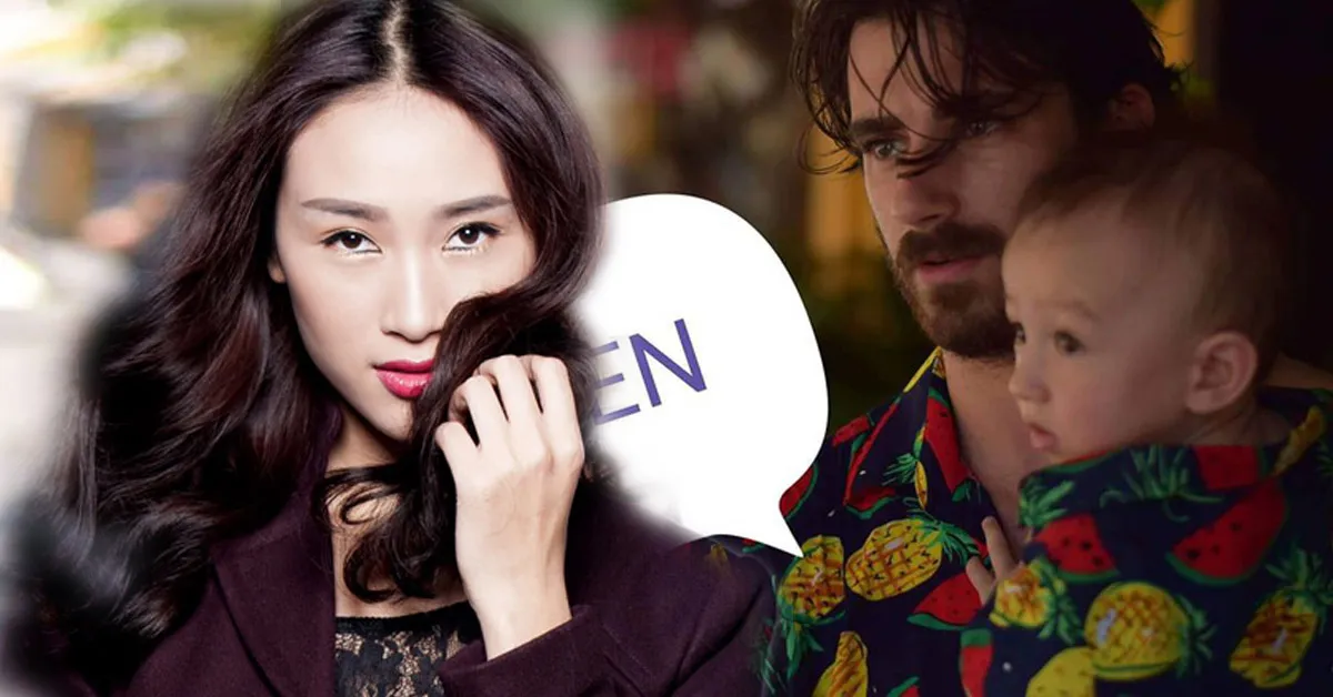 Hiếm lắm mới thấy Trang Khiếu đăng ảnh chồng Tây và lần đầu khoe tên con trai