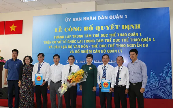 Thành lập Trung tâm Thể dục Thể thao quận 1