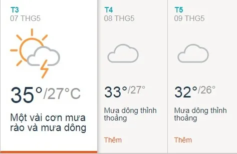 Dự báo thời tiết TPHCM 3 ngày tới (7/5 - 9/5): Trời nhiều mây, giảm nắng