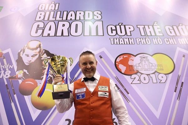 Tay cơ Frederic Caudron vô địch giải billiards TPHCM World Cup 2019