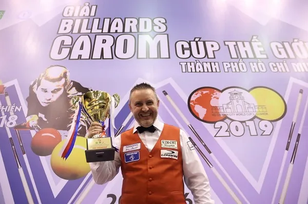 Tay cơ Frederic Caudron vô địch giải billiards TPHCM World Cup 2019