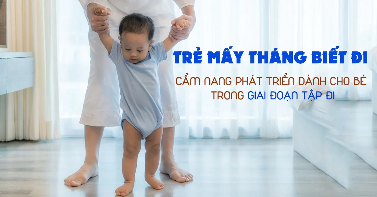 Trẻ mấy tháng biết đi? 5 bài tập giúp bé nhanh biết đi