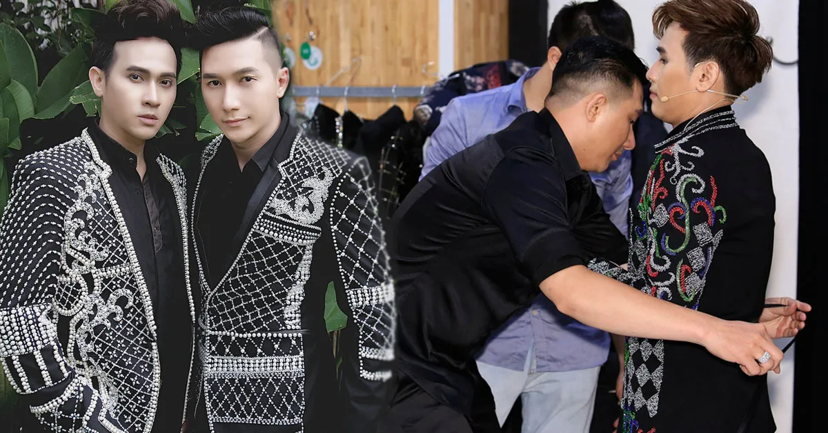 Trước tin đồn tình cảm, Nguyên Vũ và siêu mẫu Nam Phong vẫn quấn quýt tại hậu trường