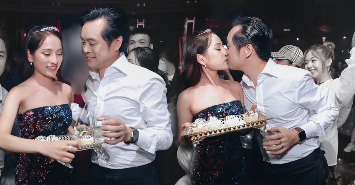 Dương Khắc Linh tiếp tục gây chú ý sau 4 ngày kết hôn tại buổi tiệc sinh nhật tưng bừng trong bar