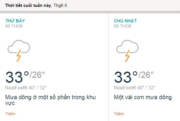 Dự báo thời tiết TPHCM cuối tuần 8 - 9/6: Trời nắng nhẹ và có mưa dông rải rác vào trưa chiều