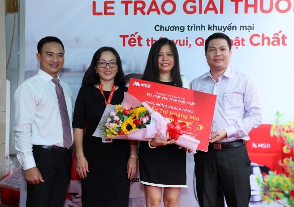 MSB trao thưởng giải đặc biệt “Tết thật vui – Quà thật chất”