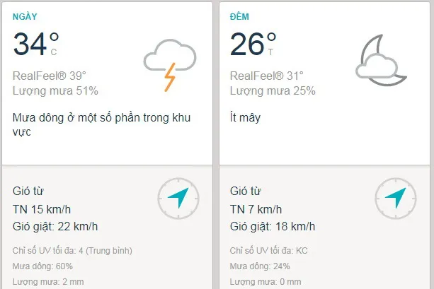 Dự báo thời tiết TPHCM hôm nay 14/6: Ngày trời mát, trưa và chiều có mưa dông