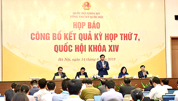 Họp báo công bố kết quả Kỳ họp thứ 7, Quốc hội Khóa XIV