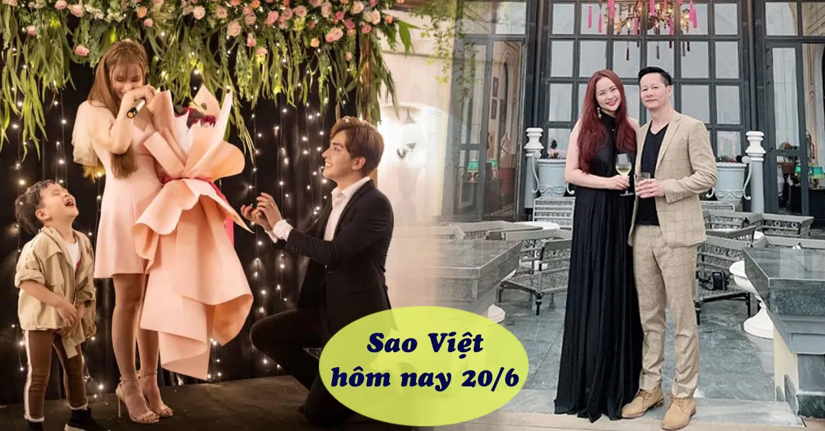 Sao Việt hôm nay 20/6: Thu Thủy được bạn trai cầu hôn, Phan Như Thảo và chồng đại gia chụp ảnh cưới