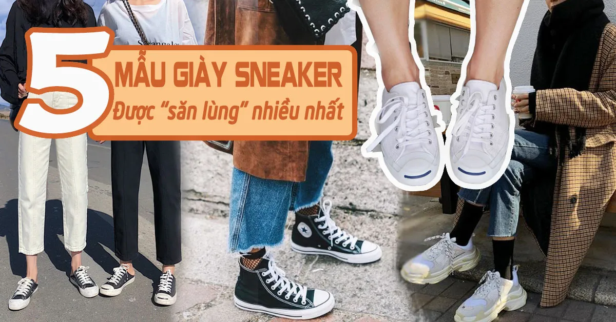 Điểm danh những mẫu giày sneaker nữ đang làm các nàng xiêu đổ