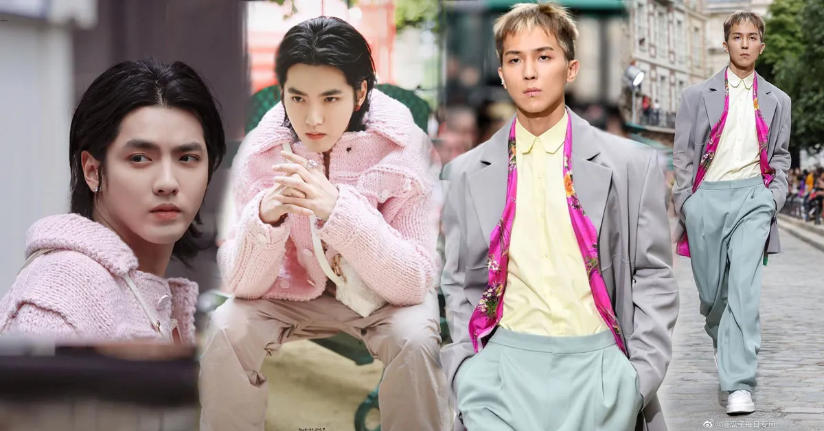 Ngô Diệc Phàm diện nguyên cây ‘hường phấn’, Mino (WINNER) bất ngờ catwalk tại Paris Fashion Week