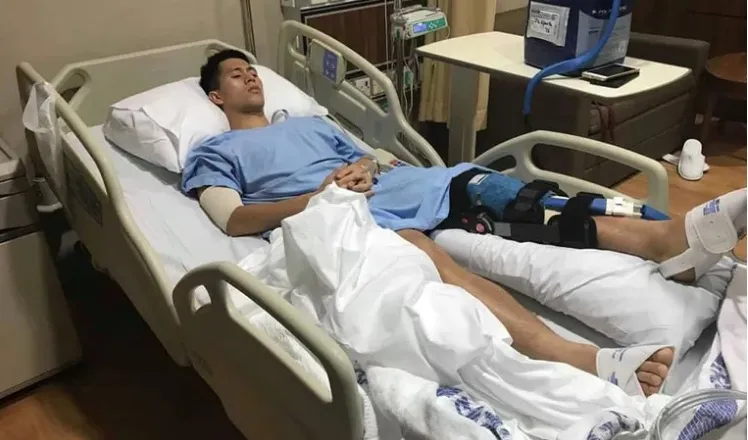 Hà Nội nhận tin vui từ tình hình chấn thương của trung vệ Đình Trọng