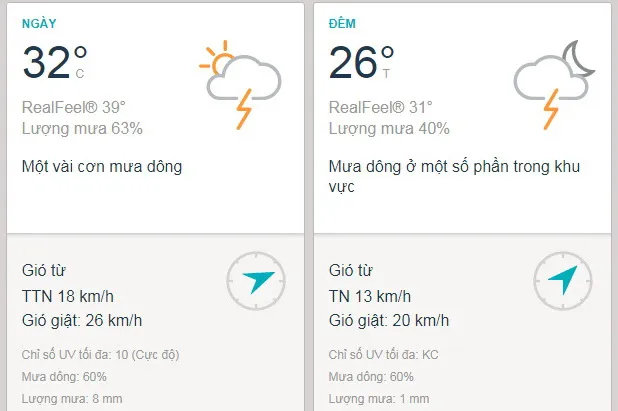 Dự báo thời tiết TPHCM hôm nay 27/6: Trưa và chiều có mưa dông vài nơi