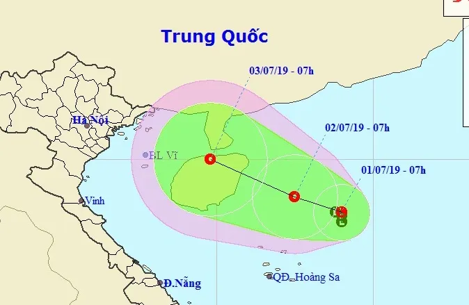 Vùng áp thấp ít dịch chuyển