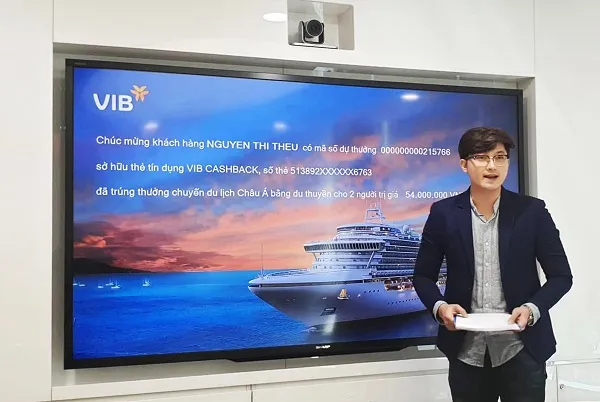 Công bố khách hàng mở thẻ tín dụng trúng cặp vé du lịch châu Á bằng du thuyền