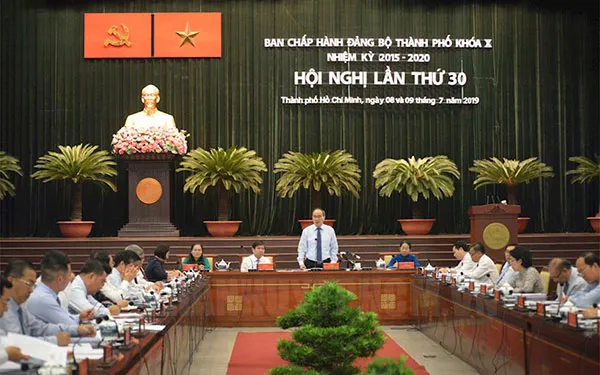 Thông báo Hội nghị lần thứ 30 Ban Chấp hành Đảng bộ thành phố khóa X