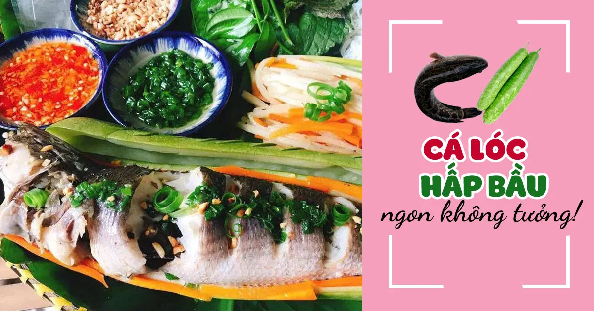 Cách làm cá lóc hấp bầu vừa mềm ngọt, vừa đẹp mắt