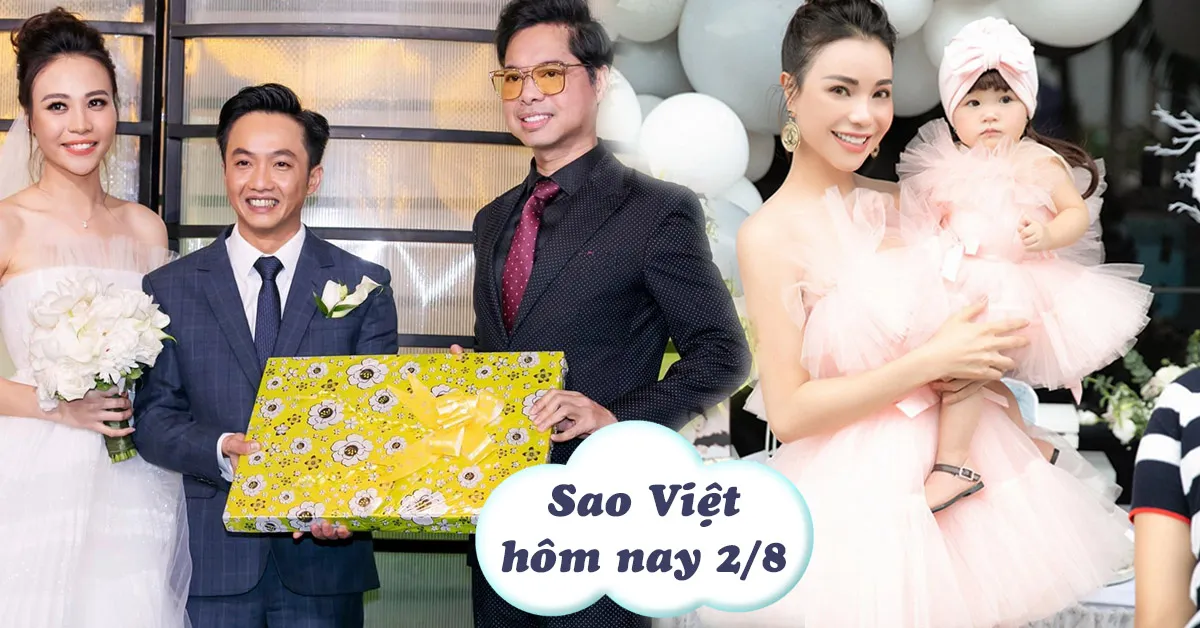 Tin tức sao Việt 2/8: Ngọc Sơn tiết lộ quà tặng Cường Đô la - Trà Ngọc Hằng công khai con gái