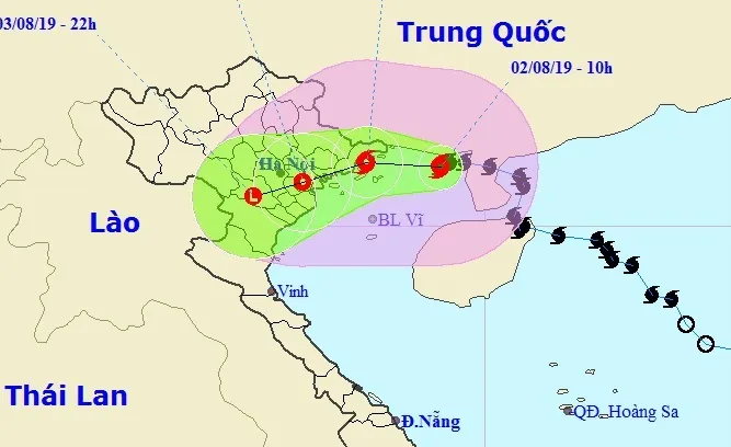 Bão số 3 ít di chuyển, còn cách Quảng Ninh-Hải Phòng khoảng 170km