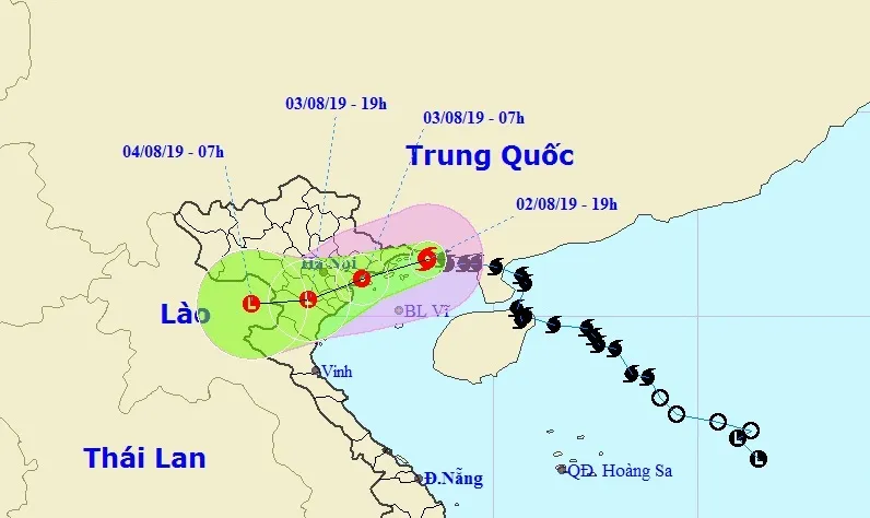 Bão số 3 tiến sát ven biển các tỉnh từ Quảng Ninh đến Hải Phòng