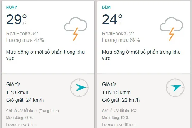 Dự báo thời tiết TPHCM hôm nay 7/8: Sáng mưa rào, chiều tối có mưa to và dông