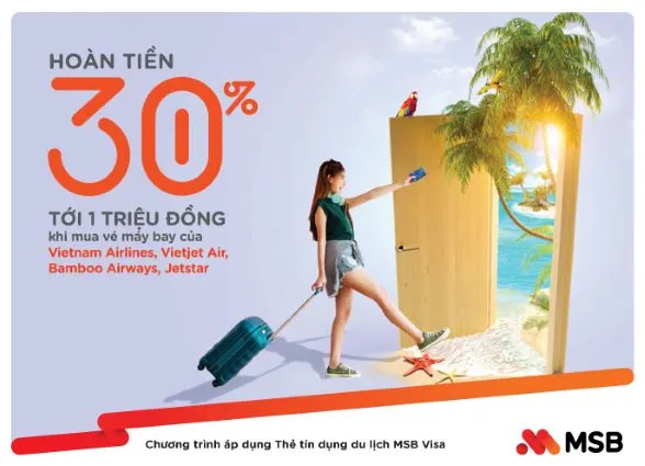 Tiết kiệm đến 30% trên giá đã giảm khi đặt vé máy bay