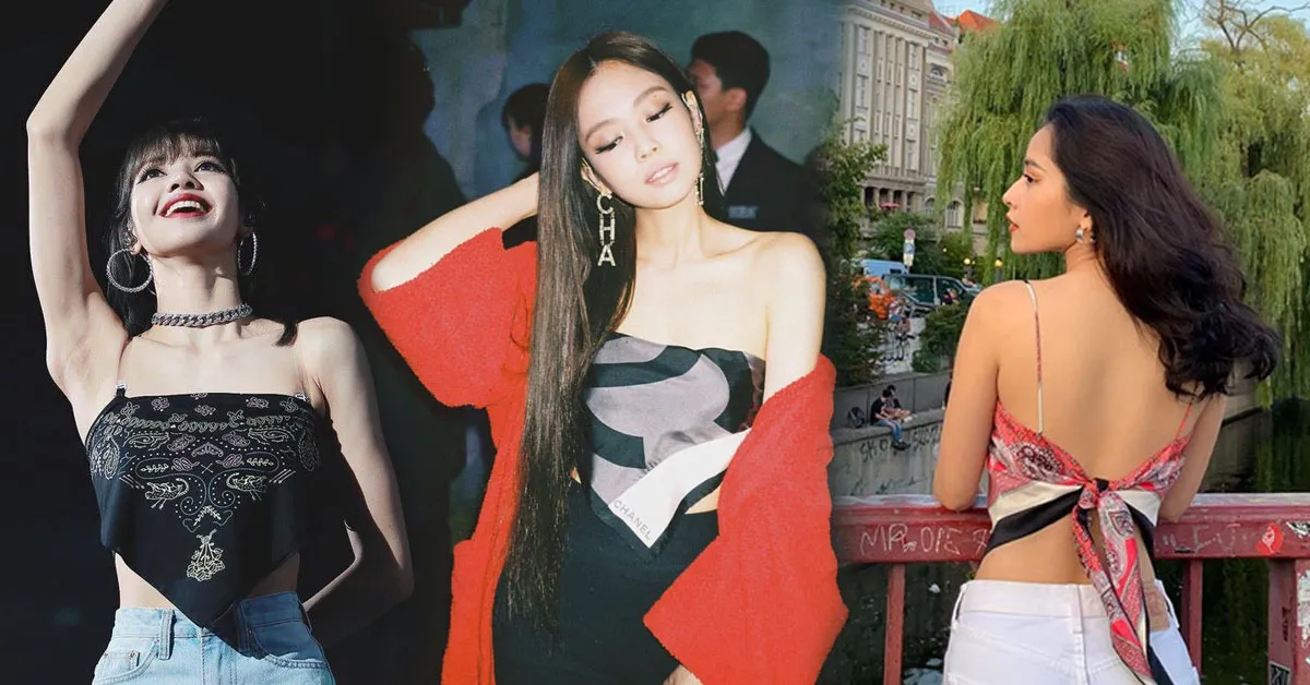 Không chỉ Nam Em, Chi Pu cũng học hỏi Black Pink mốt lấy khăn làm áo khoe lưng nuột nà