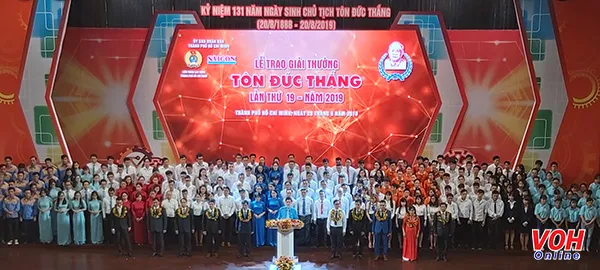 Vinh danh 10 cá nhân đạt giải thưởng Tôn Đức Thắng năm 2019