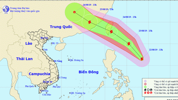 Tin bão Bailu: Bão di chuyển theo hướng Tây Bắc, sức gió mạnh cấp 9