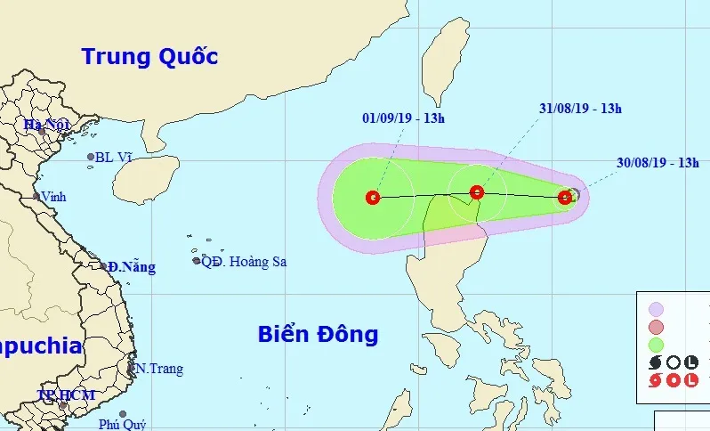 Bão số 4 vừa tan, một áp thấp nhiệt đới mới lại sắp vào biển Đông