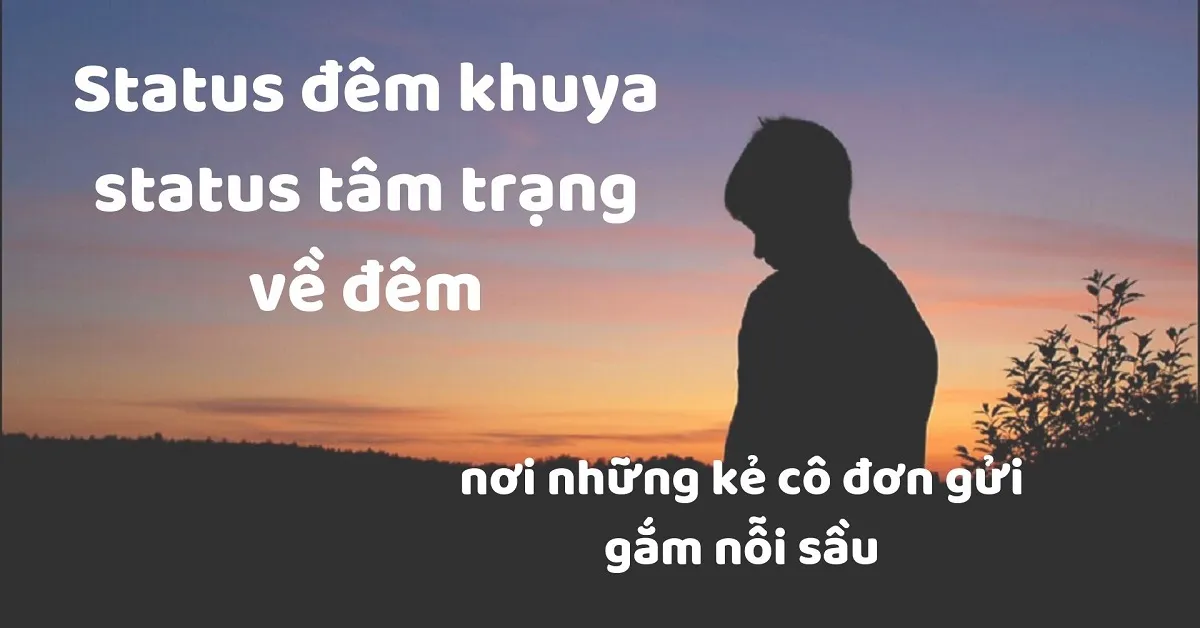 Status đêm khuya cô đơn hay, cap buồn về đêm ngắn gọn ý nghĩa