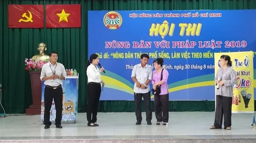 Nông dân thi tìm hiểu kiến thức pháp luật