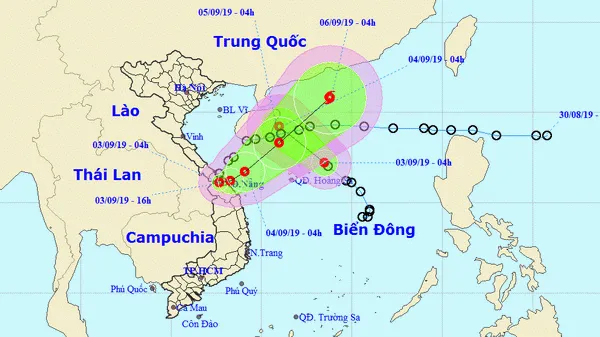 Tin áp thấp nhiệt đới ngày 3/9/2019: Từ Nghệ An đến Thừa Thiên Huế có mưa to đến rất to