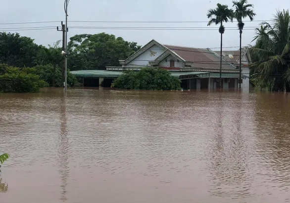 Quảng Trị: Có nơi ngập sâu hơn 2m, hơn 1.800 ha lúa và hoa màu ngập úng, hư hại nặng