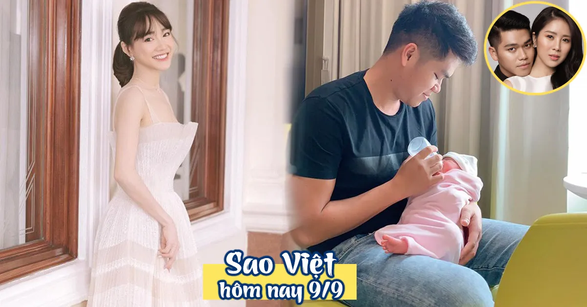 Tin tức sao Việt 9/9: Nhã Phương tiết lộ giảm 15kg sau sinh - Lê Phương khoe chồng đảm đang chăm con