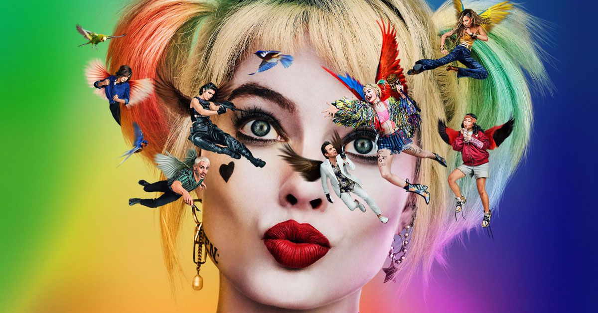 Poster Birds of Prey: Harley Quinn đầy màu sắc với đầu óc quay cuồng