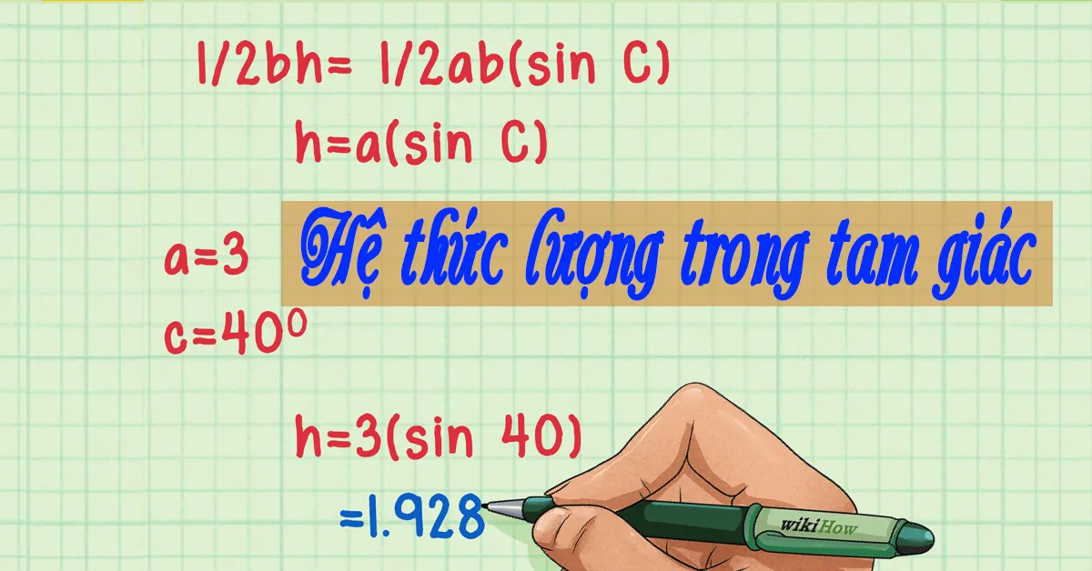 Tìm hiểu về hệ thức lượng trong tam giác