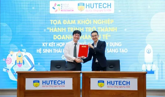 Quỹ Khởi nghiệp SVF và trường Đại học HUTECH hợp tác xây dựng cộng đồng sinh viên khởi nghiệp