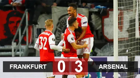 Diễn biến trận Eintracht Frankfurt vs Arsenal: ‘Pháo thủ’ đại thắng ngày ra quân