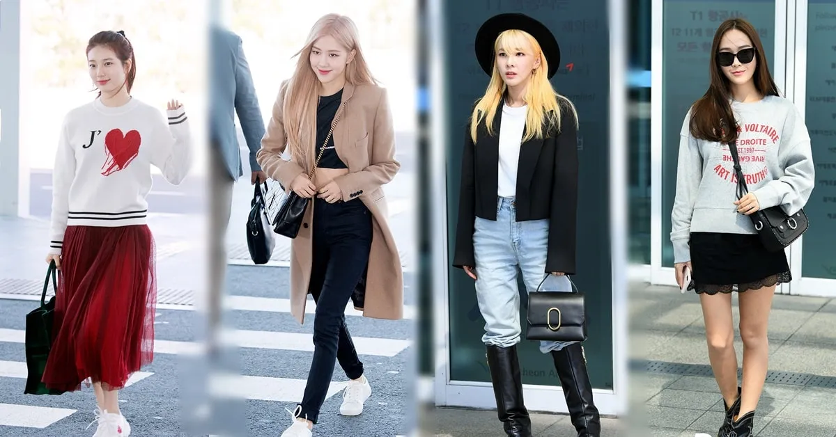 Rosé, Dara, Suzy, Jessica đồng loạt đổ bộ, sân bay hóa thành sàn diễn thời trang của các nữ thần