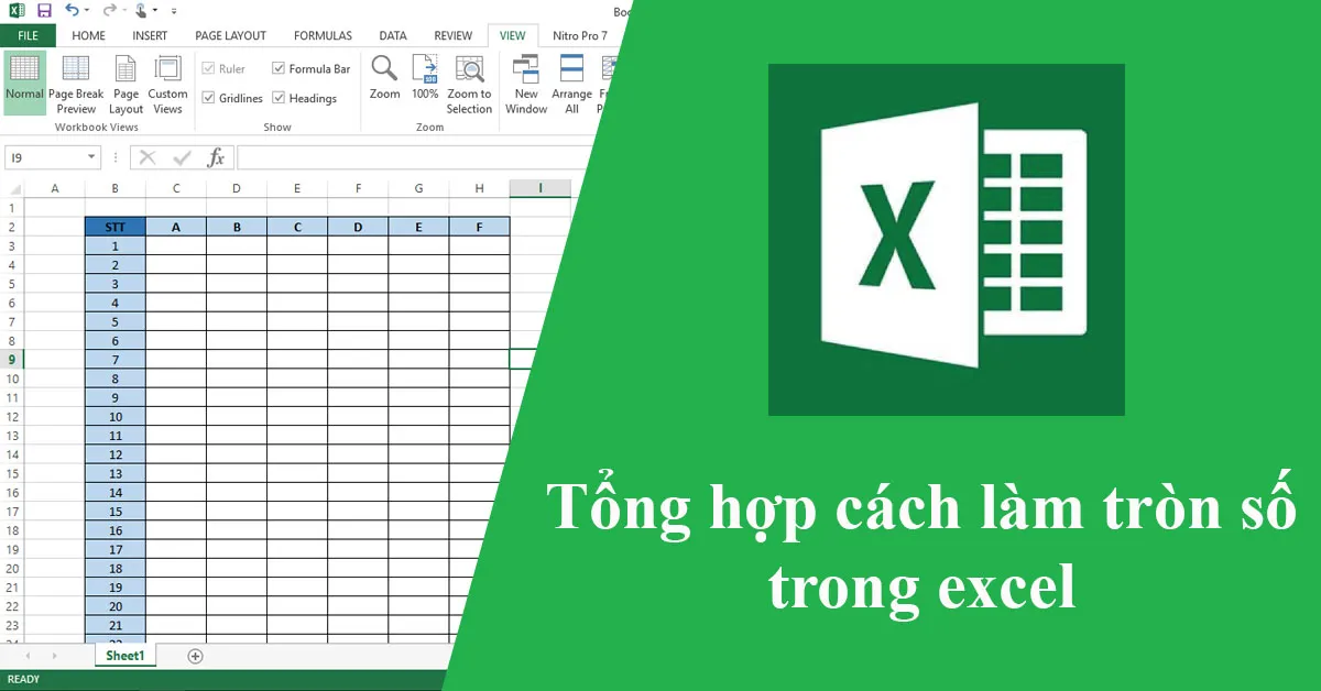 Tổng hợp tất cả cách làm tròn số trong excel