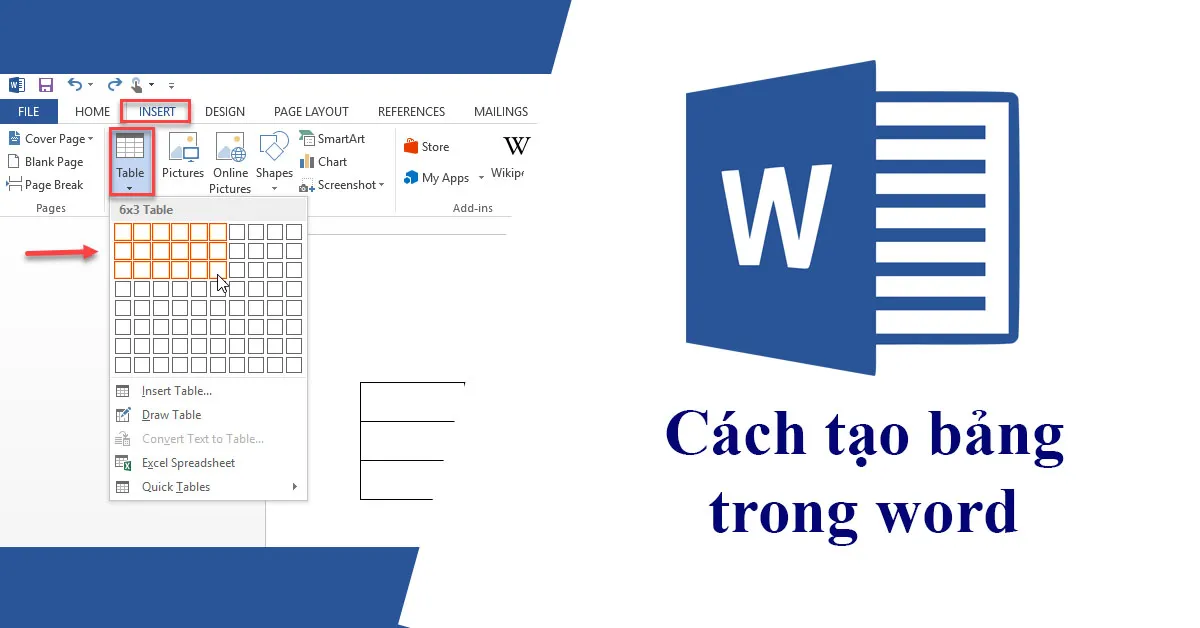 Hướng dẫn chi tiết nhất về cách tạo bảng trong word