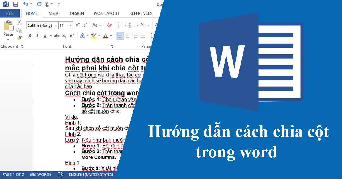 Hướng dẫn cách chia cột trong word và xử lý các trường hợp đặc biệt