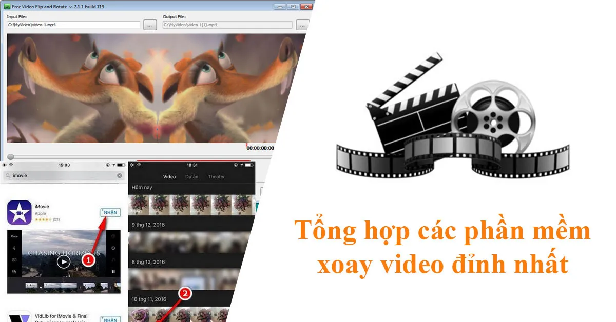 Tổng hợp các phần mềm xoay video nhanh gọn nhất